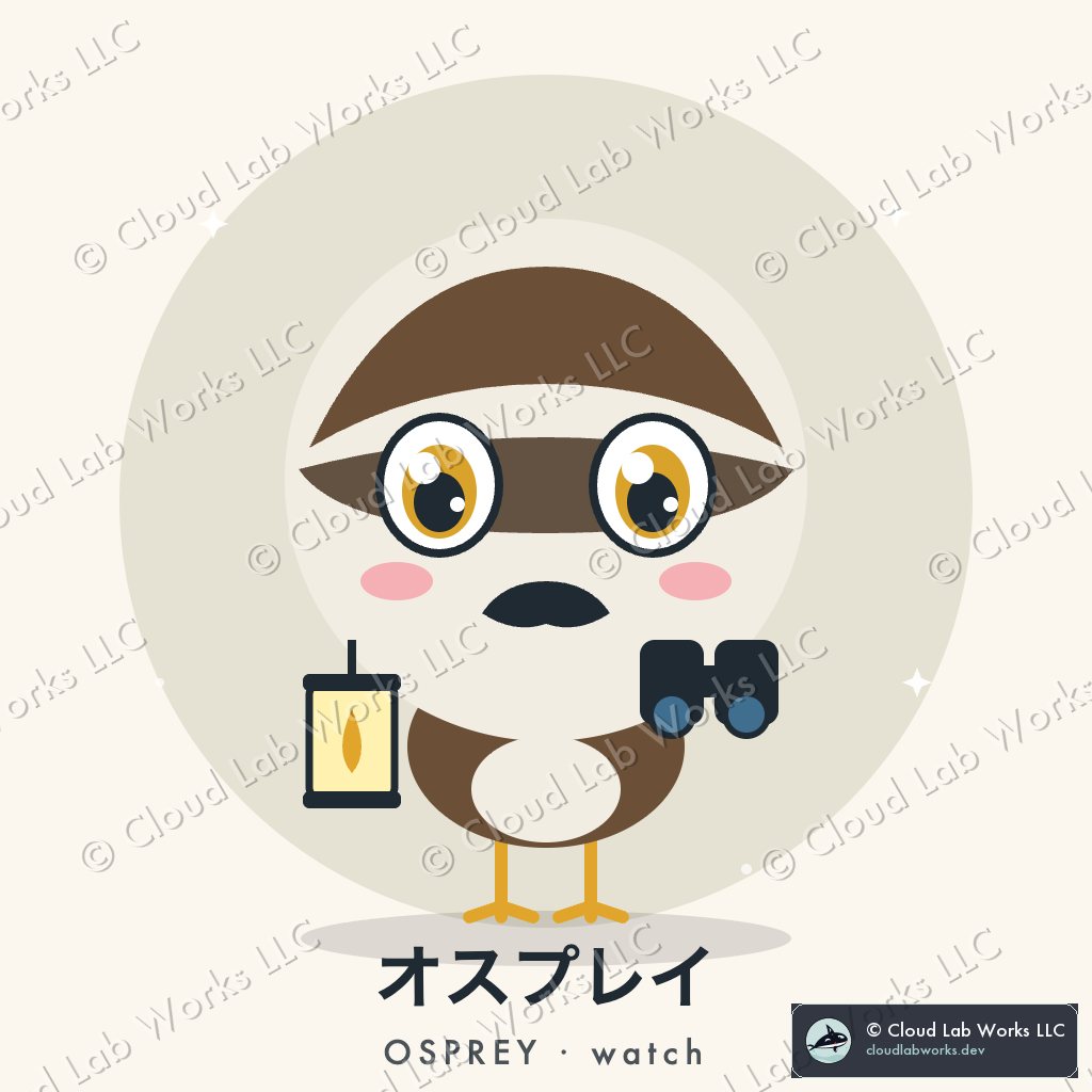 Osprey, the watch: The masked one with the binoculars and the lantern