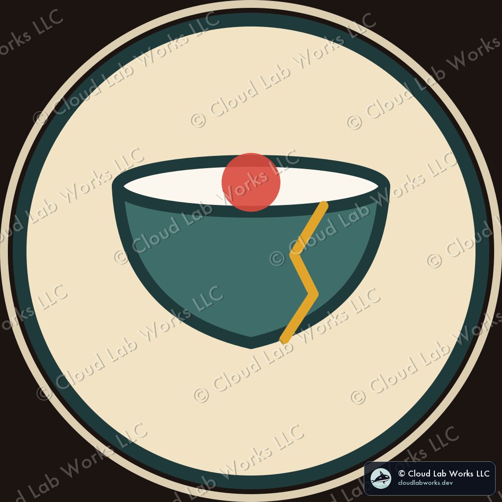 Chawan: The tea bowl, with a kintsugi seam