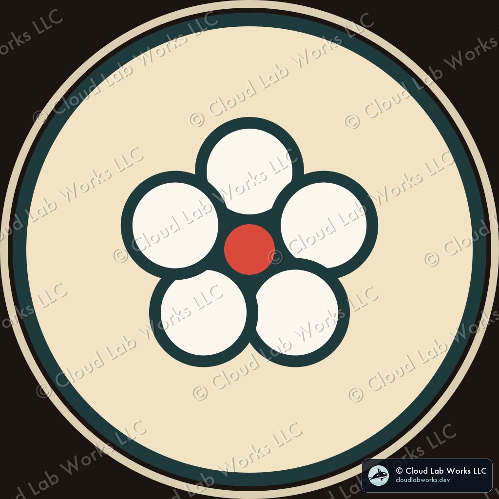 Ume: The plum blossom, five round petals, out in February when nothing else is