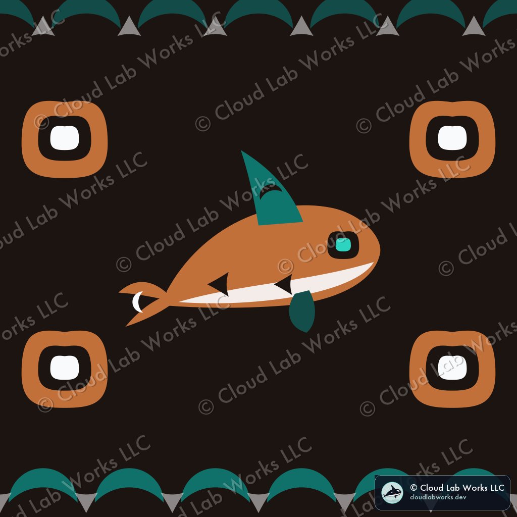 The Salish tile with the background removed, as used for the page watermark