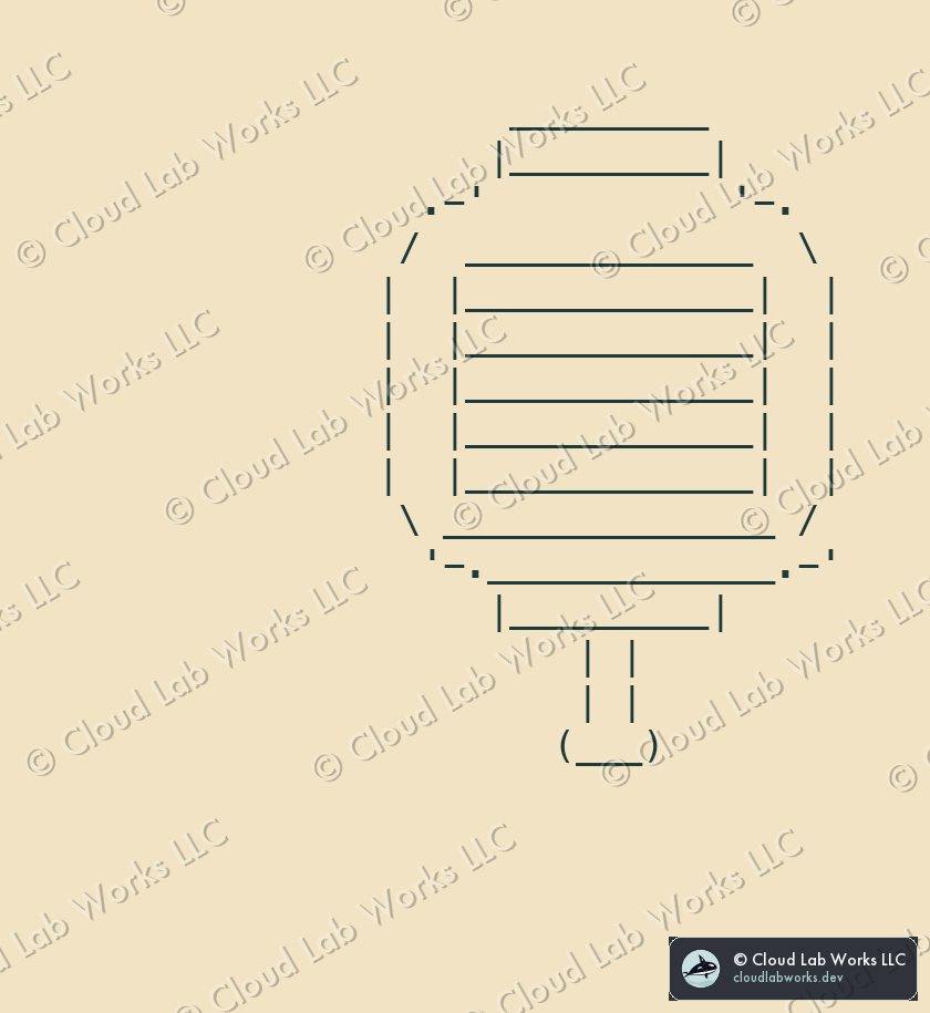 ASCII drawing: Chōchin