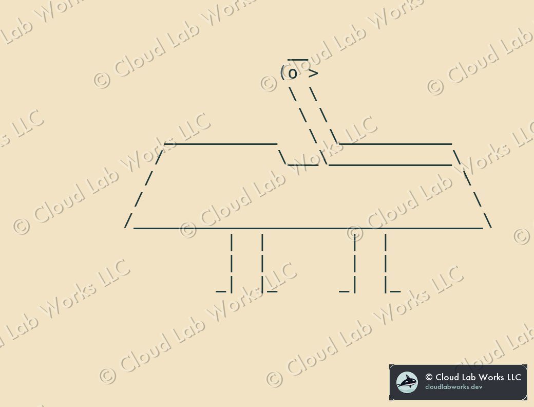 ASCII drawing: Tsuru