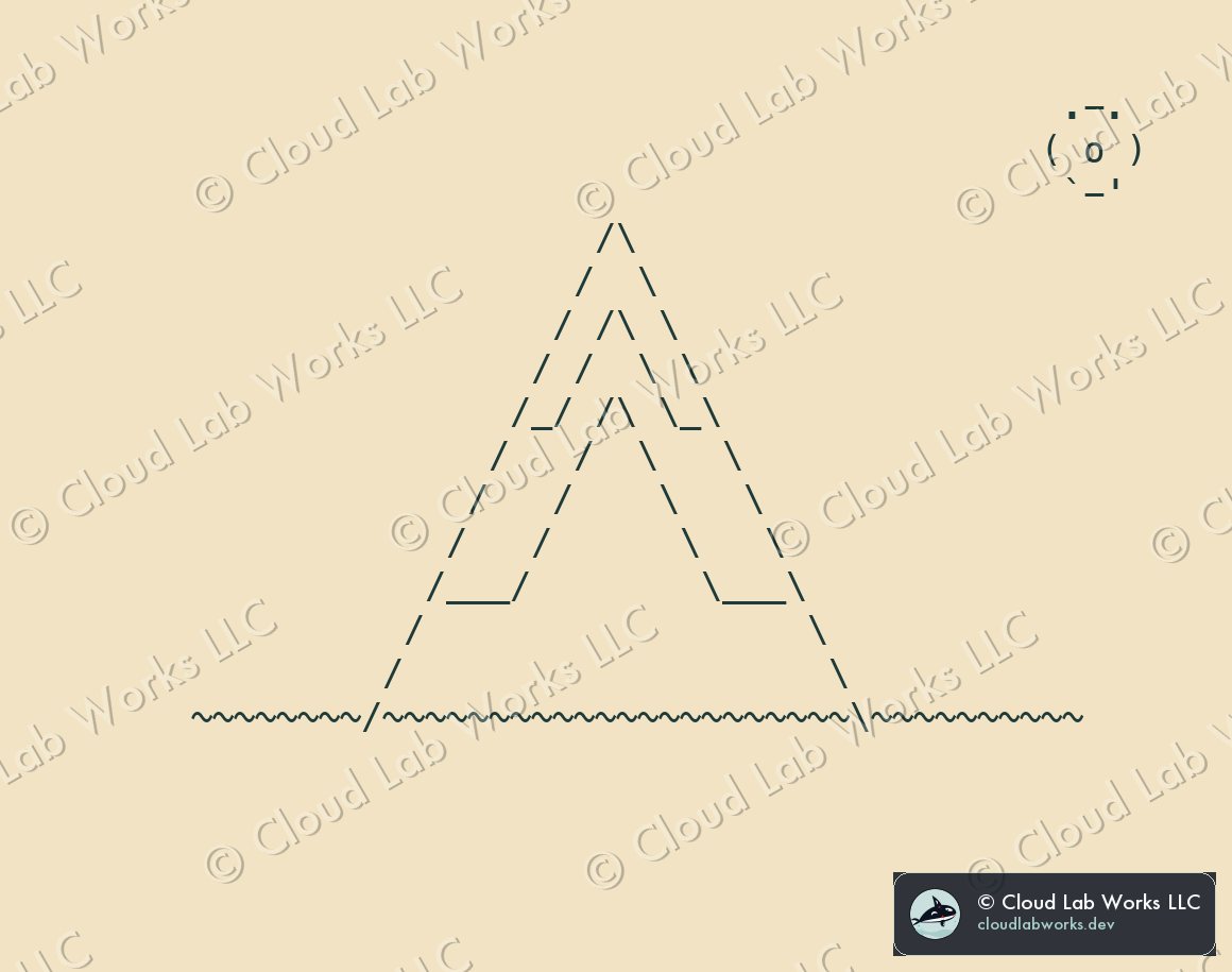 ASCII drawing: Fuji