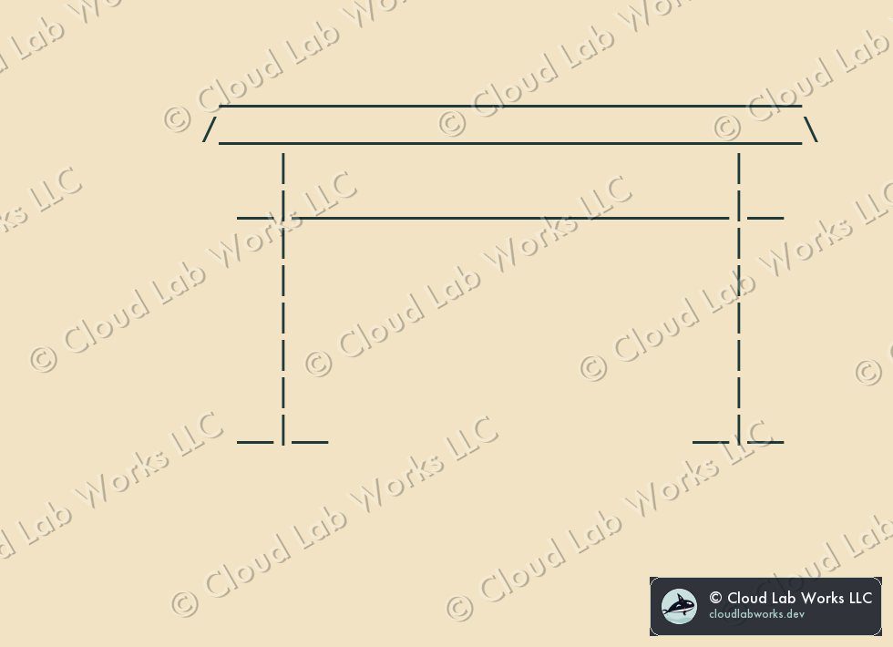 ASCII drawing: Torii