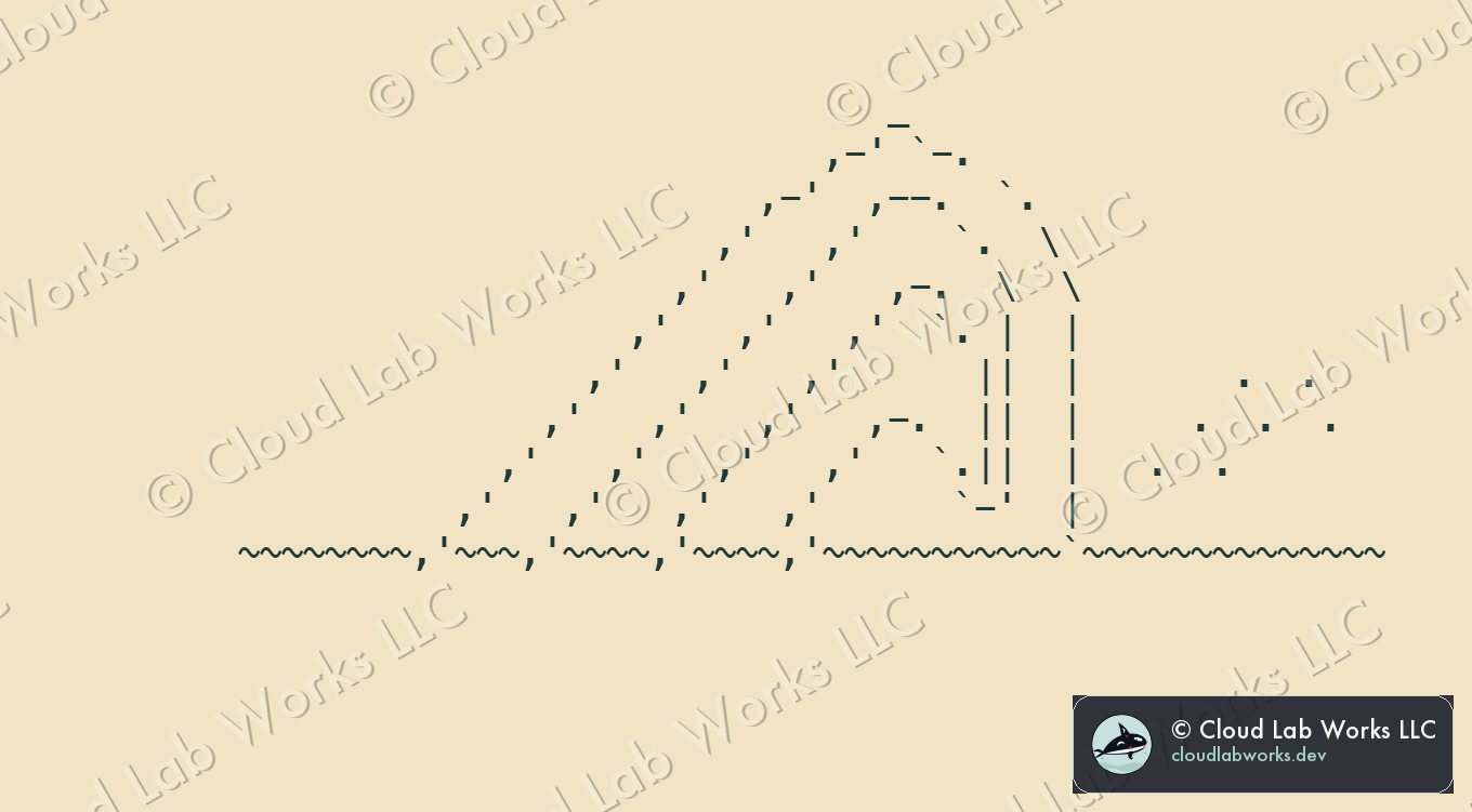 ASCII drawing: The wave