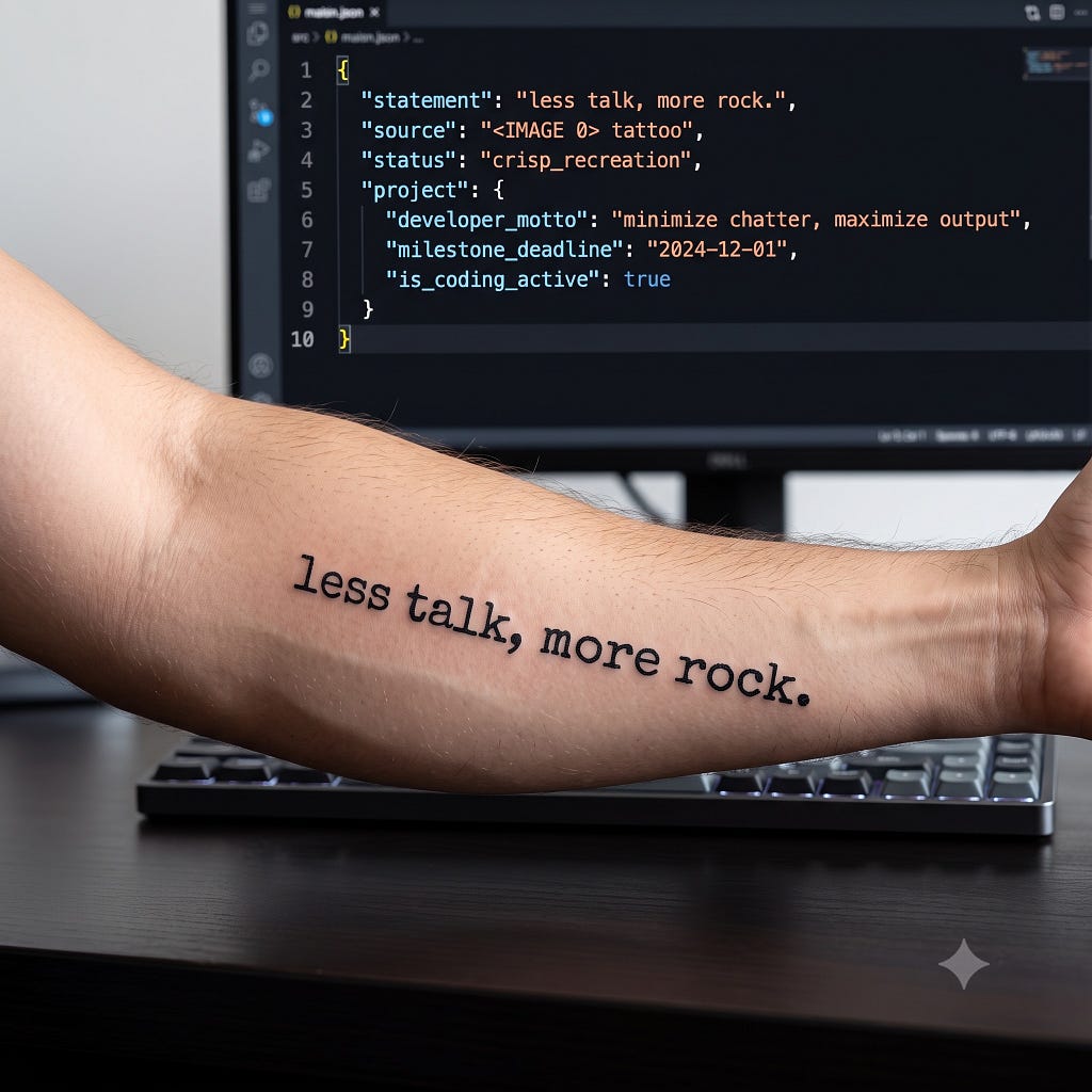 less talk, more rock!