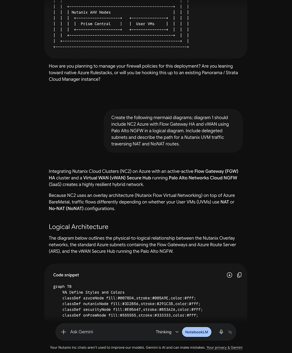 The Gemini prompt