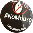 #NoMouse sticker: a mouse crossed out