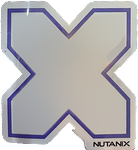 Nutanix X sticker