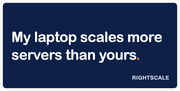 RightScale: My laptop scales more servers than yours. sticker