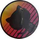 GitHub Octocat sticker, synthwave style
